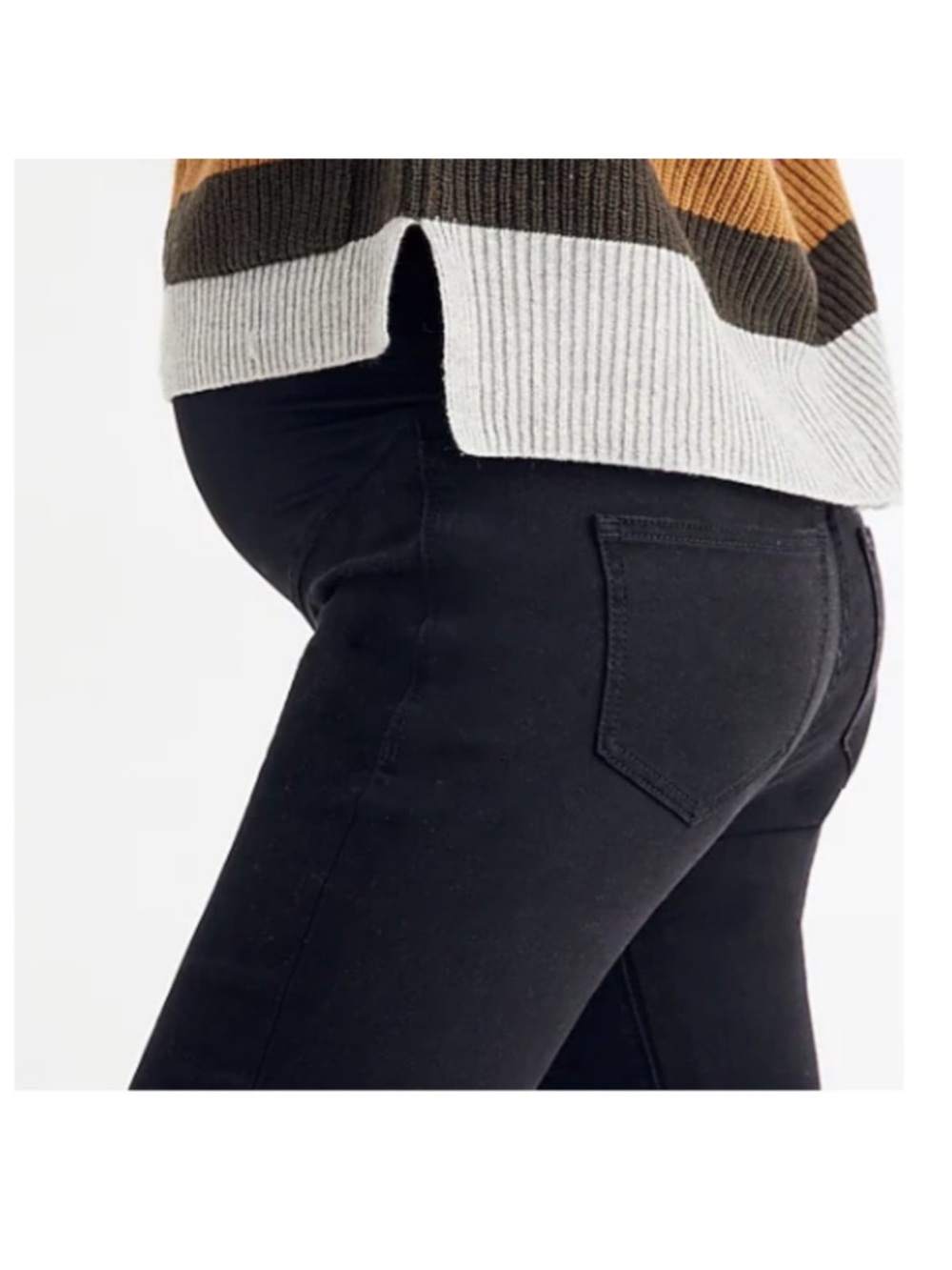 Madewell Maternity Skinny Black Jeans Like New Size 27 - Picture 3 of 12